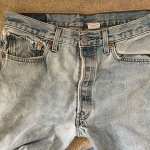 Vintage 501 Levis paint stained distressed
